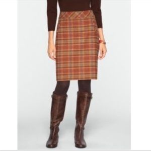 NWOT Talbots Wool Tweed Pencil Skirt with Pockets